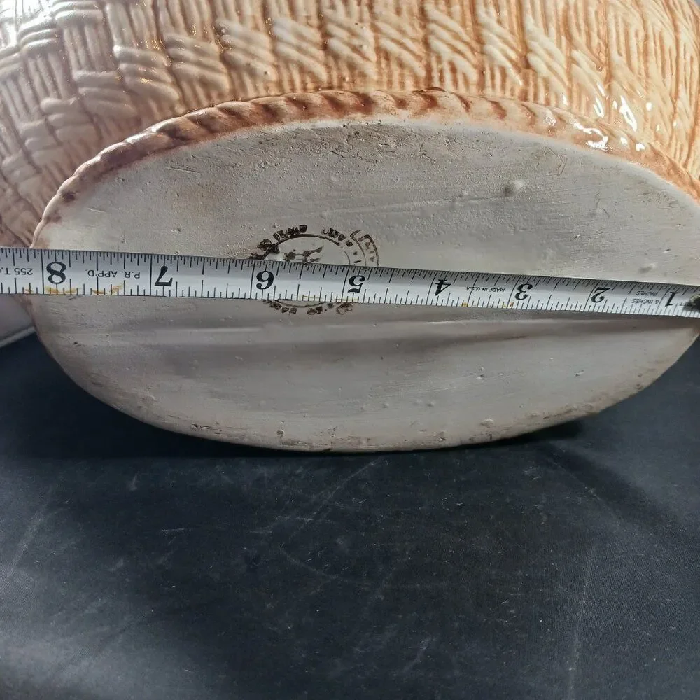 Vintage Italian Bassano Porcelain Fruit Basket Mojalica Style MCM